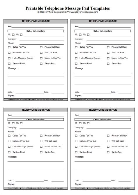 Free download of email message template document available in pdf format! 10+ Telephone message templates - Word Excel PDF Formats