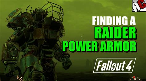 Fallout 4 Finding A Raider Power Armor Near The Crater Raider Power