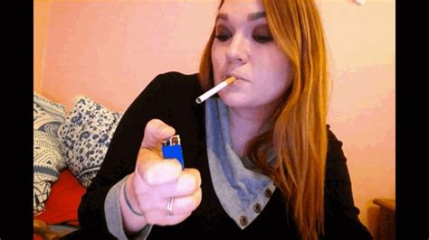 Cassandra Smoking A Marb Red 100 Cigarette Mp4 Cassandra Calogeras