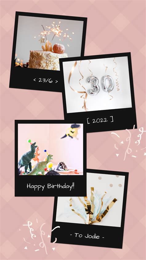 1001 Kiểu Aesthetic Instagram Story Background Happy Birthday Sang