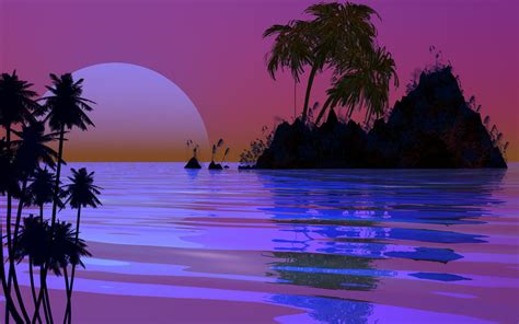 Free Download Sunset Island Wallpaper Forwallpapercom