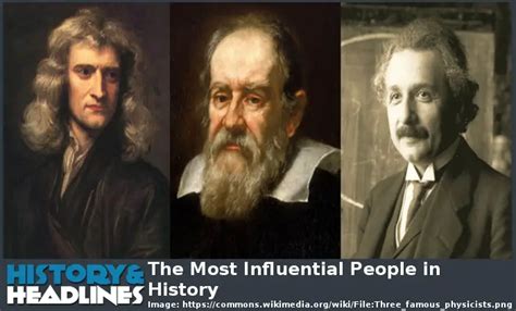The Most Influential People In History History And Headlines