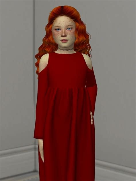 Anto Heaven Hair Kids And Toddler Version By Thiago Mitchell Sims 4 Hair