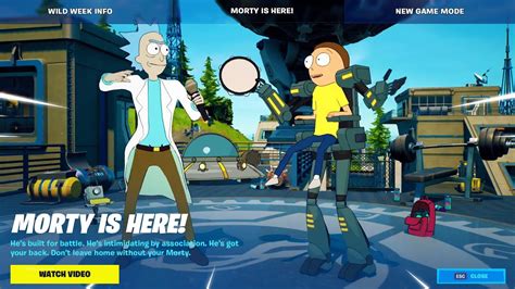 Rick And Morty Play Fortnite Season 7 Youtube