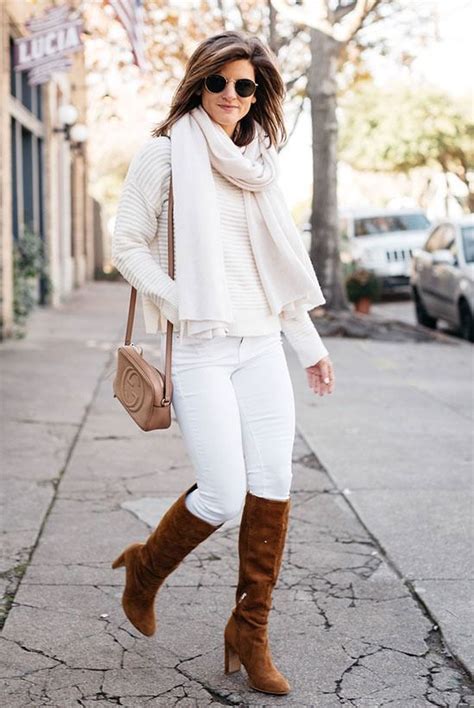 7 Ways You Can Wear White Jeans In Winter Be Daze Live White Jeans