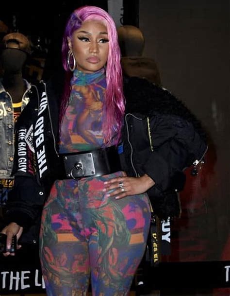 Nicki Minaj Braless In See Through To Tits Outfit In Italy 2