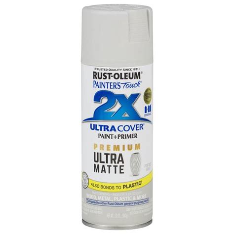 Rust Oleum 12 Oz 2x Matte Perfect Gray Spray Paint And Primer 331184