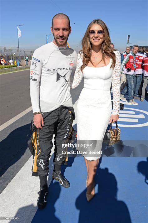 Jean Eric Vergne And Elizabeth Hurley Attend The Abb Fia Formula E