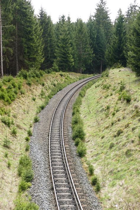 Free Images Nature Forest Track Train Curve Vehicle Lane Rail