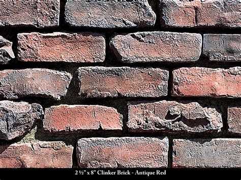 Clinker Thin Brick Veneer Antique Red Clinker Brick Thin Brick