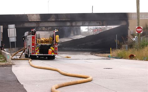 Major Us Highway Collapses After Tanker Truck Fire