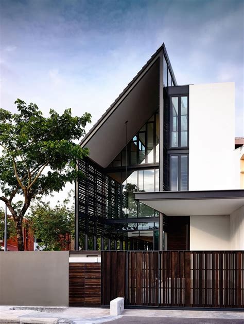 Lines Of Light By Hyla Architects Modern House Design Facade House