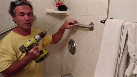 Shower Grab Bars Easy To Install Youtube