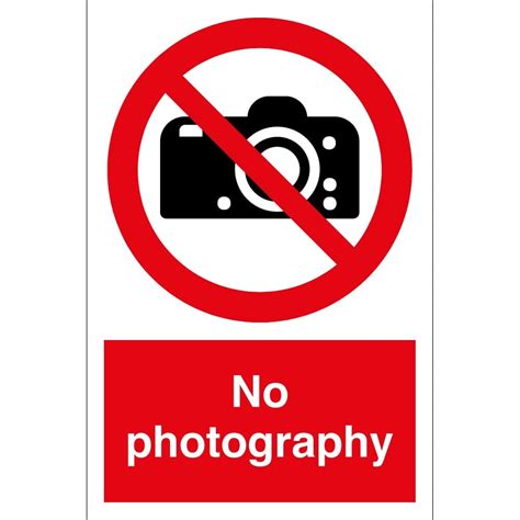 No Photography Signs From Key Signs Uk