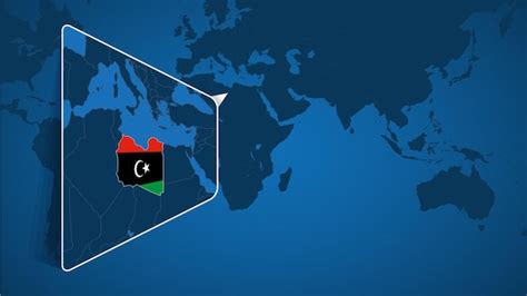 Ubicación De Libia En El Mapa Mundial Con Mapa Ampliado De Libia Con