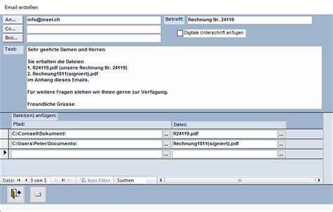 Das grundentgelt für die restliche laufzeit wird dir dann allerdings in einem betrag in rechnung gestellt. Rechnung mit Outlook-Email senden