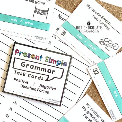 How To Use Grammar And Vocabulary Task Cards In Your Classroom Hot