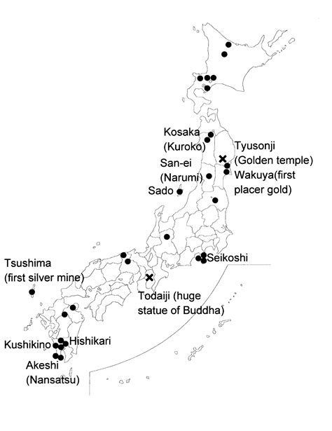 Detailed elevation map of japan with roads, cities and airports. An outline of Japanese gold and silver production | Wat on Earth | University of Waterloo