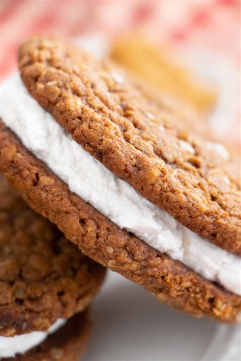 In a large bowl, cream together the vegan butter, shortening, and sugar together with an electric mixer on medium speed until creamy. Vegan Oatmeal Cream Pies | Recipe in 2020 | Vegan cookies ...