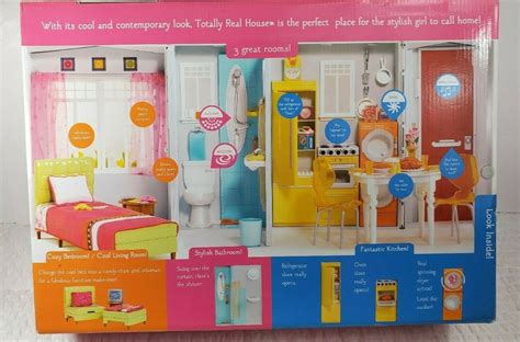 New Barbie Totally Real House Playset Mattel J0500 Real Sounds Ebay