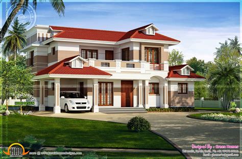 Nice Red Roof House Exterior Indian Plans - House Plans ... Painting graphics batic dolls jeweller art sculpture icons art embroidered painting art glass wall painting mosaic decor airbrush copies giclee, prints, posters.