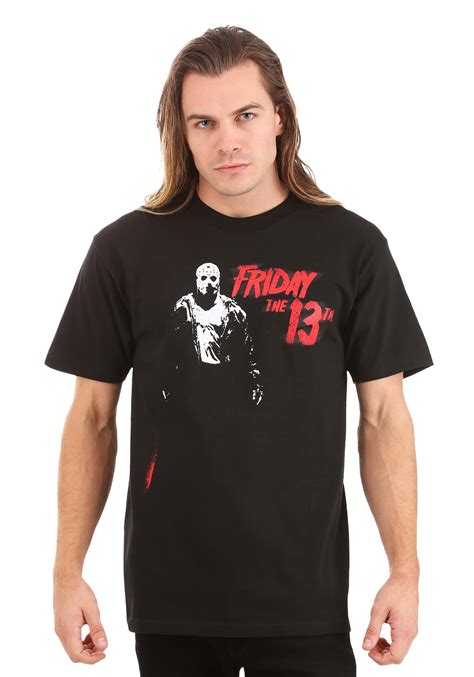 Friday The 13th Jason Vorhees Adult Black T Shirt