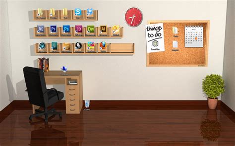 Empty Office Desktop Wallpaper › Picserio 3d Desktop Wallpaper Room