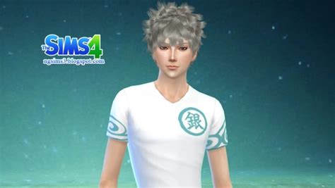 Ng Sims 3 Gintoki T Shirt Sims 4 Downloads
