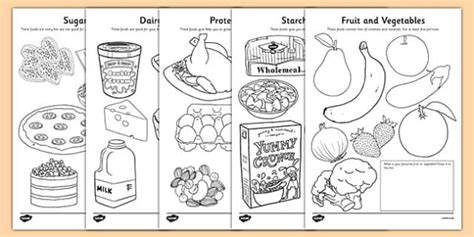 healthy eating colouring sheets healthy eating food groups