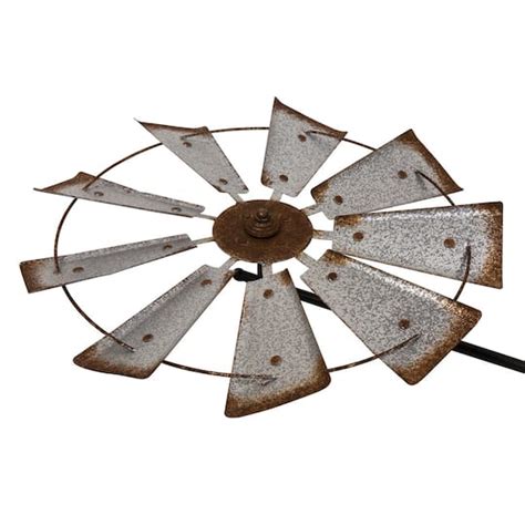 Purchase The Glitzhome 6941 Farmhouse Metal Galvanized Wind Spinner