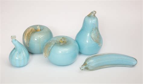 An idea, style, design for modern environment. Collection Murano Glass Blue Fruit by Alfredo Barbini For ...