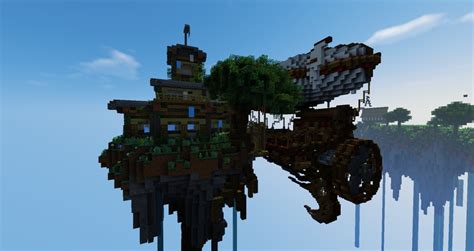 Floating Island House Timelapse Minecraft Map
