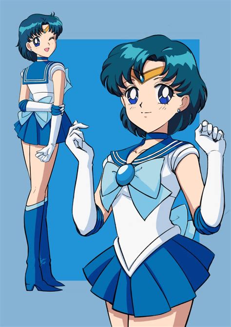 Mizuno Ami And Sailor Mercury Bishoujo Senshi Sailor Moon Drawn By Dj Jdite Danbooru