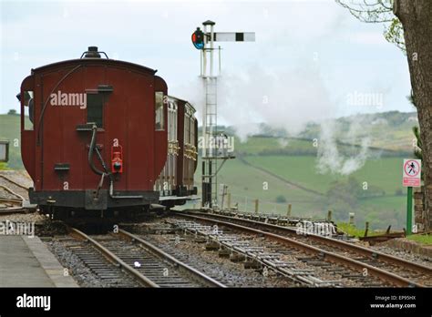 Lynton And Barnstaple Narrow Guage Steam Railway At Woody Bay Station