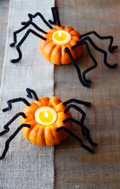 Spooky Spider Tealight Candle Holders For The Perfect Halloween Diy