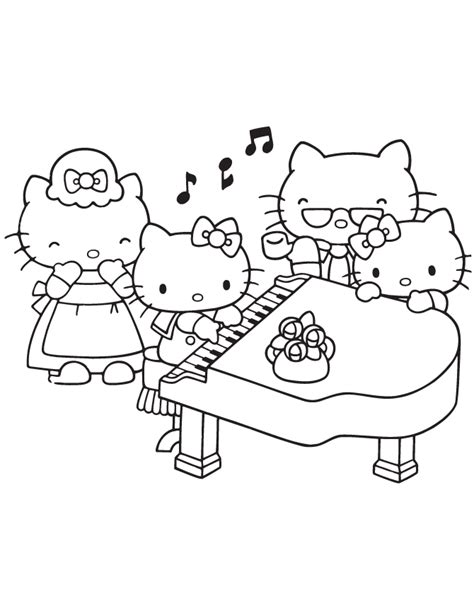 Dibujos De Hola Kitty Hello Kitty Para Colorear Dibujos Onlinecom
