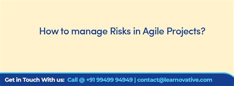 How To Manage Risks In Agile Projects Learnovative