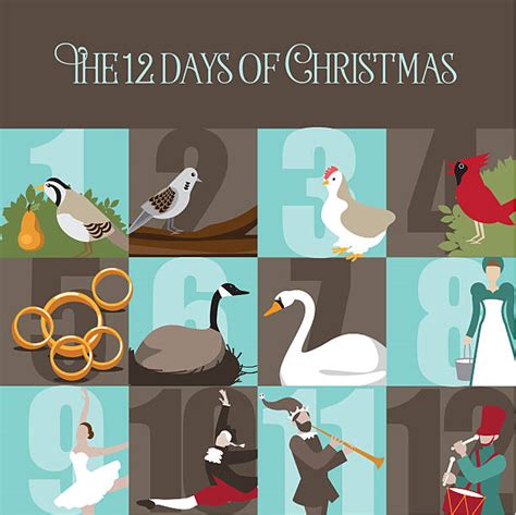 520 The Twelve Days Of Christmas Stock Illustrations Royalty Free