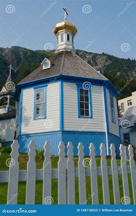 St Nicholas Russian Orthodox Church In Juneau Stock Image Image Of