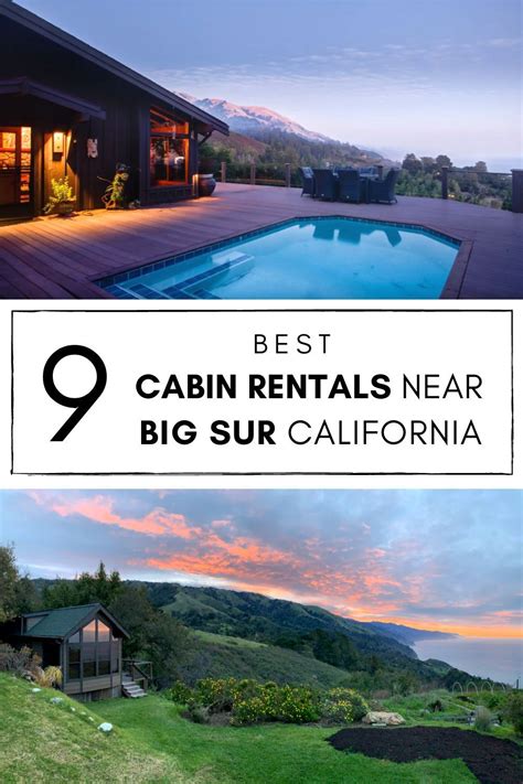 The 9 Best Cabin Rentals Near Big Sur California Big Sur Cabin