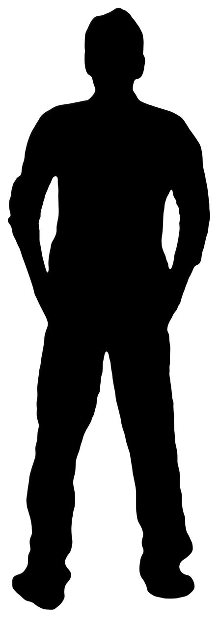 Silhouette Man Shadow Homo Sapiens Clip Art Silhouette Png Download