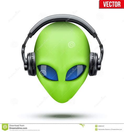 Alien Head Vector Icon Vector Illustration Cartoondealer