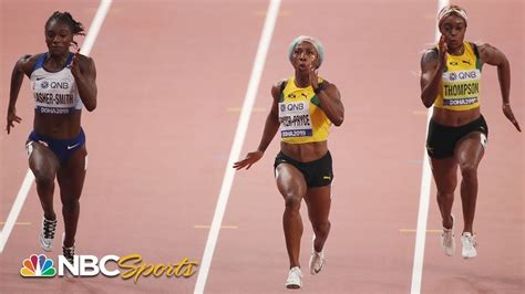 Shelly Ann Fraser Pryce Wins Historic 4th 100m Title At Track And Field Worlds Nbc Sports