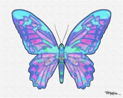 Butterfly Intuition 028 Digital Art By Barbara Tristan Pixels