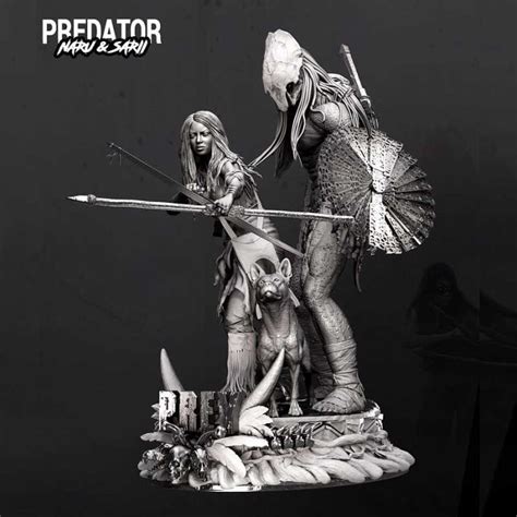 Predator And Naru Diorama Stl 3d Print Files