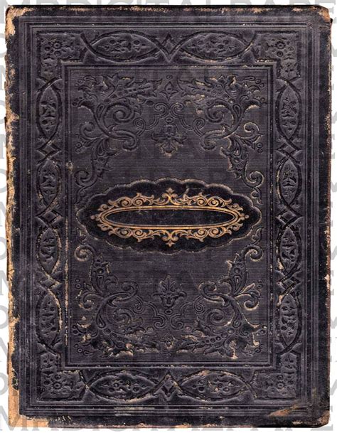 Antique Leather Book Cover Black And Gold 2 Sizes 14 X 18 8 X