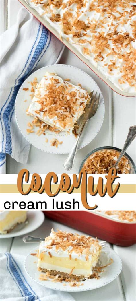 Coconut Cream Lush An Easy Light And Creamy One Pan Dessert Recipe