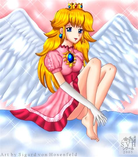 Angel Princess Peach By SigurdHosenfeld On DeviantART Princess Peach