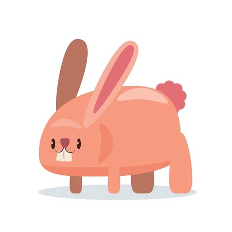 Premium Vector Rabbit Cartoon Character Vector Illustration
