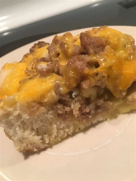 Sausage Biscuit Casserole Sweeter With Sugar